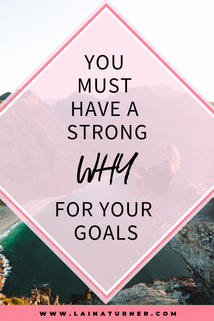 You Must Have a Strong WHY for Your Goals 1 You Must Have a Strong WHY for Your Goals