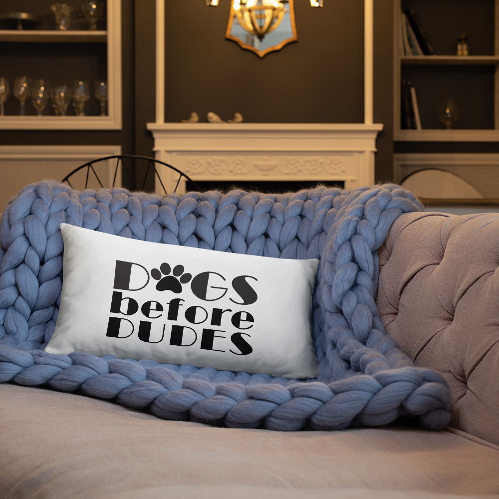 Dogs Before Dudes Basic Pillow 8 Dogs Before Dudes Basic Pillow - Image 8