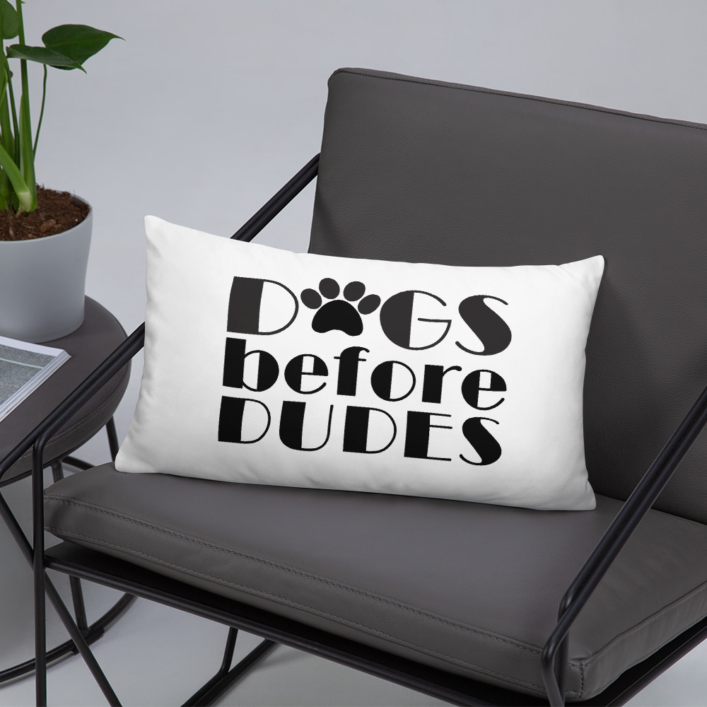 Dogs Before Dudes Basic Pillow 9 Dogs Before Dudes Basic Pillow - Image 9
