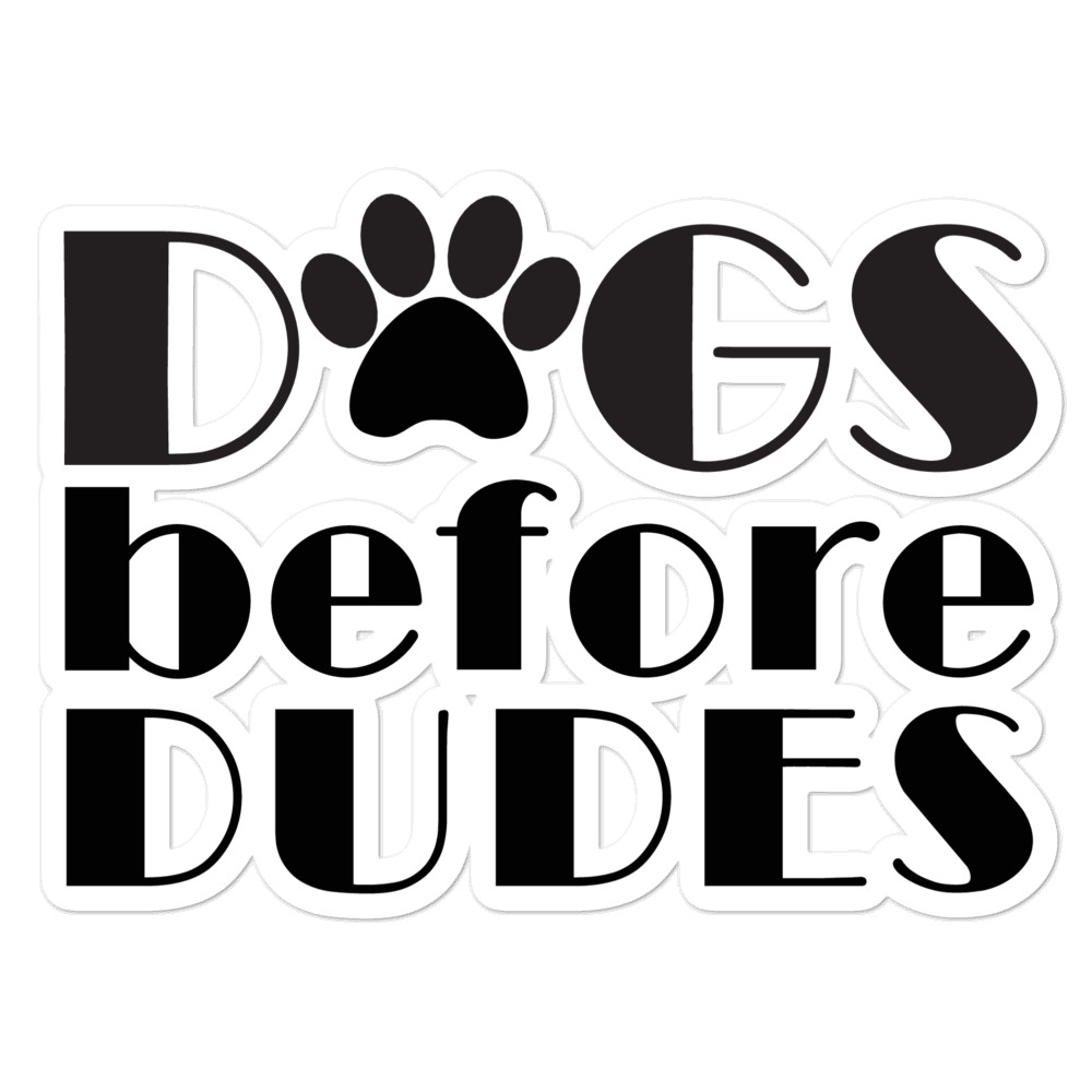 Dogs Before Dudes Bubble-free stickers 3 Dogs Before Dudes Bubble-free stickers - Image 3